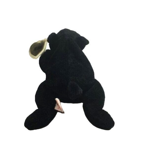 Ty Beanie Baby Rare Blackie The Black Bear Retired Swing Tag Errors 93-94 Collec - Picture 3 of 8
